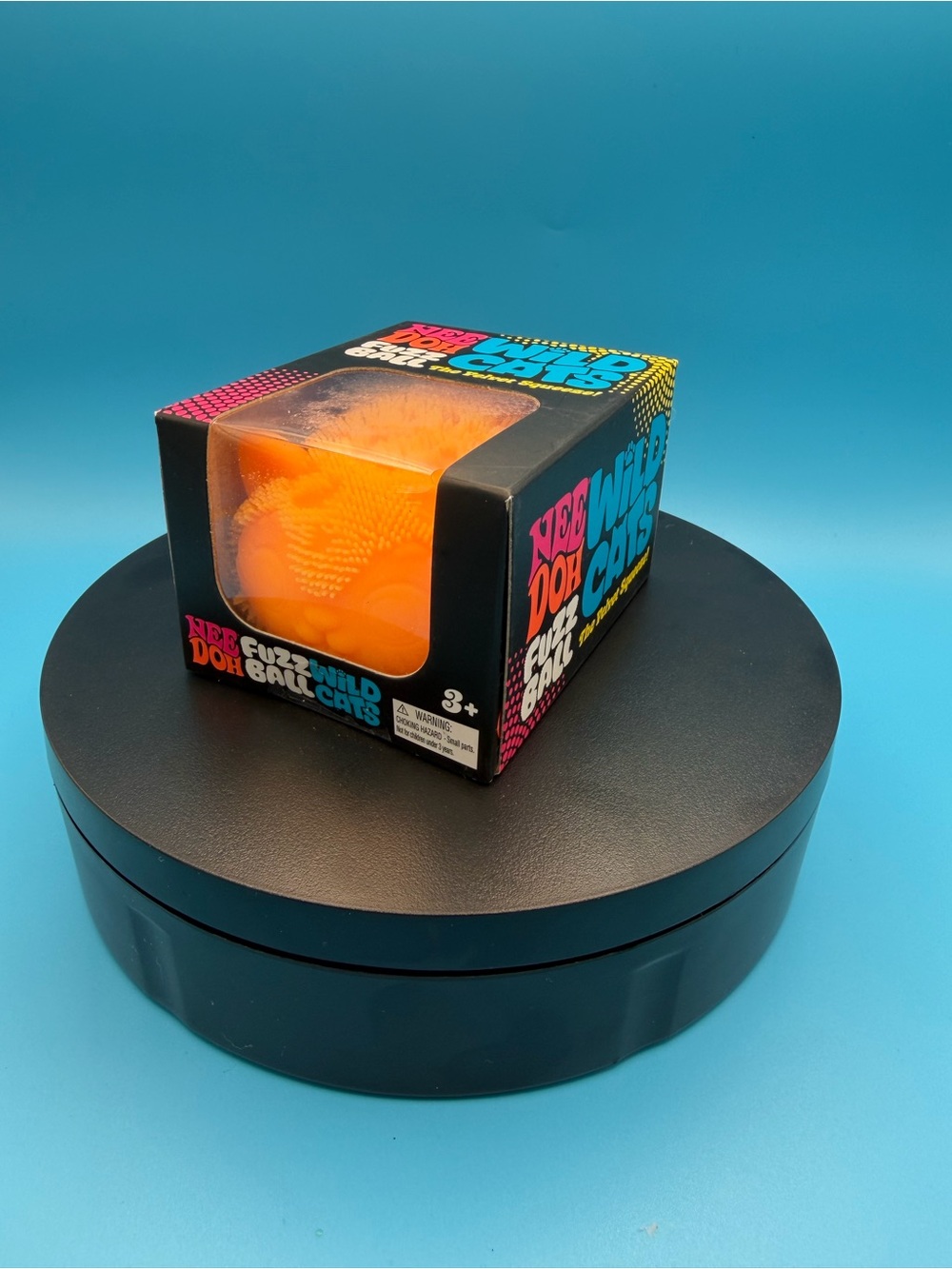 Needoh Fuzz Wild Cats Orange Stress Ball
